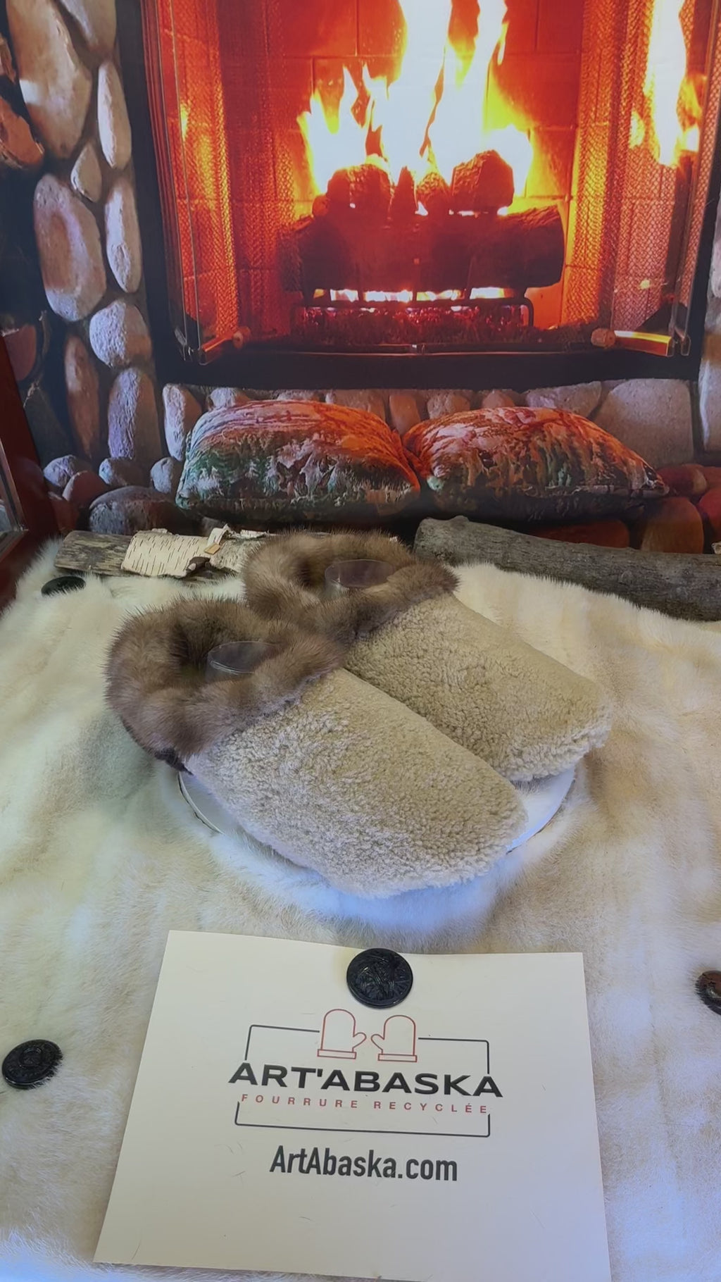 Slipper Les Céline pointure 12 Homme – Sherling italien & cuir recyclé, pièce unique faite à la main au Québec